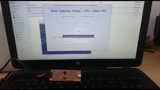Fab Academy 2019 week 16 Terminal GUI GTK 3 Python Glade Pyserial ATtiny45