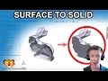 SOLIDWORKS Converting Surfaces to Solids multiple methods