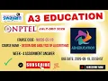 NPTEL Design and Analysis of Algorithms Week 4 Assignment Answers noc26-cs110 IIT Madras