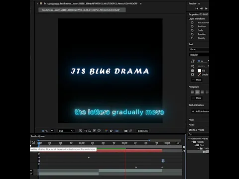 Dissolve Text Animation in After Effects ✨ | #shorts