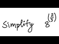 Exponents Simplify 8