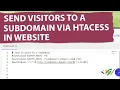 How to Send Visitors to a Subdomain using Htaccess in Website WordPress PHP