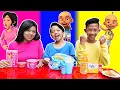 Download Lagu PILIH KARAKTER UPIN DAN IPIN SESUAI MAKANAN 1 WARNA! | CHALLENGE | Mikael TubeHD
