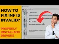 How to Fix a Service Installation section in this INF is invalid
