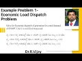 Solved Example Problem 1 - Economic Load Dispatch Problem