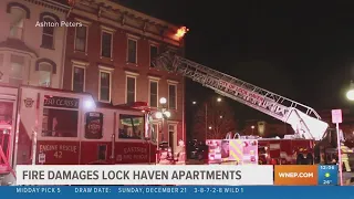 Fire damages apartment building in Lock Haven