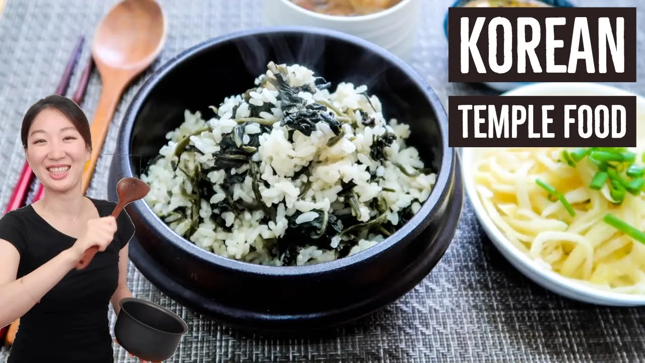 Korean Temple Cuisine: Gondre Rice & Bellflower Root