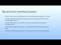 Mouse Event Handling Example Lecture 42 AWT Programming--III