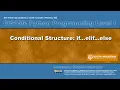 Python 02E - Conditional if elif else Structures