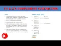 1 s 2 s Complement Subtraction