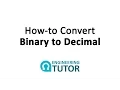 How to Convert Binary to Decimal Quickly