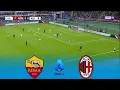 Lagu AS ROMA vs AC MILAN Live | Serie A 2026 | 25 January 2026 |Simulation PES 2021 Gameplay