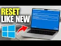 How To Make Laptop Like New Again Full Reset
