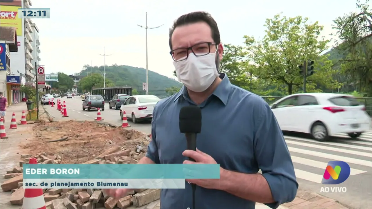 Obras de alargamento da Beira Rio deixam avenida parcialmente interditada