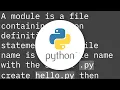 How to write a Python