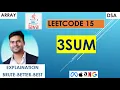 Master 3Sum LeetCode 15 in Java Two Pointer Approach DSA Interview Prep MDTech