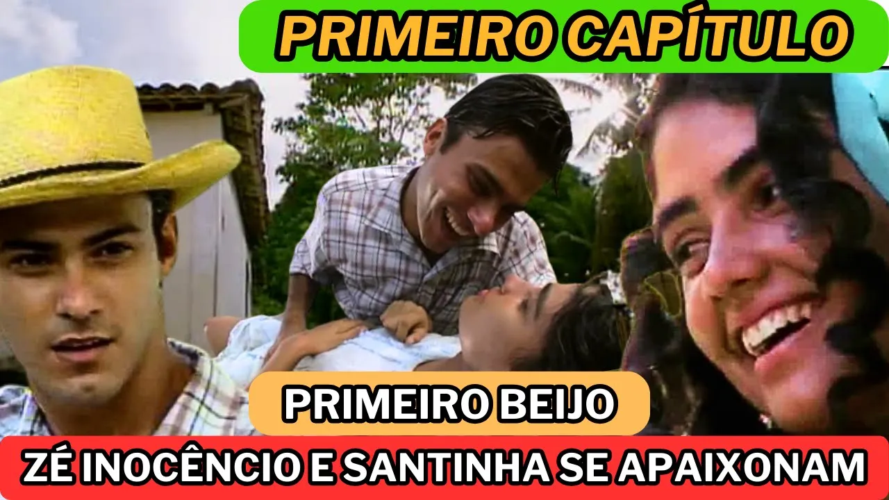 PRIMEIRO CAPÍTULO DE RENASCER - José Inocêncio e Maria Santa SE APAIXONAM! PRIMEIRO BEIJO