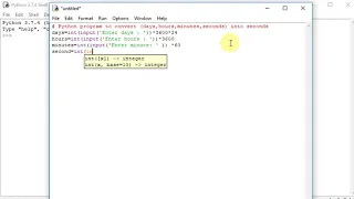 Python program to convert days hours minutes seconds into seconds