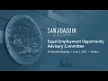 SJC Equal Employment Opportunity Advisory Committee Bi-Monthly Meeting June 3 2026