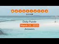 WordScapes March 22 2023 Answers