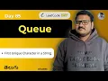 First Unique Character in a String Leetcode 387 Python Solution in Telugu srkcodes