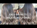 Brunette Balayage Tutorial How To Blend Tone