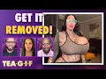 Influencer s Breast Implant Pops Tea-G-I-F