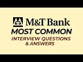 M T Bank Interview Questions and Answers How to Pass the Interview