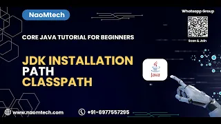 8 Java Tutorial for Beginners Jdk Installation Setting path and classpath