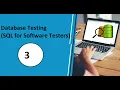 Database Testing Select data with Where clause