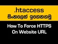 How To Force HTTPS On Website URL - Learn htaccess File in Sinhala