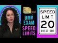 Sample DMV Permit Test - 20 Speed Limits Speed Rules You MUST KNOW to Pass the DMV Knowledge Test