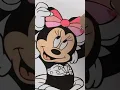 Coloring Minnie Mouse Pink Mermaid