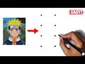 Naruto Uzumaki Drawing Easy How To Draw Naruto Uzumaki From Dots Naruto Anime Drawing