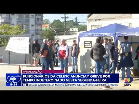 Funcionários da Celesc entram em greve e impactam serviços em Joinville