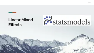 Linear Mixed Effects using the Dietox dataset with statsmodels