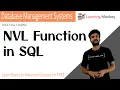 NVL Function in SQL Lesson 63 DBMS Learning Monkey
