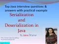 Serialization And deserialization In Java Core Java Interview question