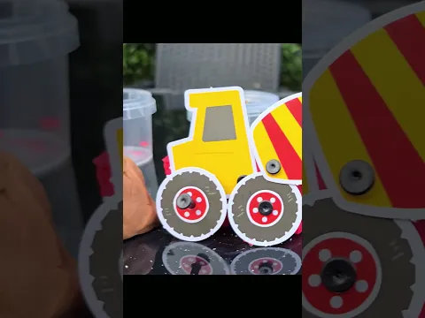 Build Cement Roller Truck with Play Dough