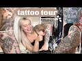 Tattoo Tour all my animals my sleeves my most painful