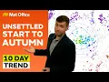 10-daagse trend 27/08/2025 – Nat en winderig tot in de herfst – Weersverwachting van het Britse M...