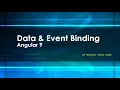 Angular 9 Event binding Data and Event binding in angular Angular tutorial 2020 - Event binding