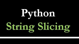 10 3 Python String Slicing In Tamil 2020