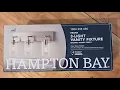 Regan vanity light fixture from the Hampton Bay collection - assembly and installation