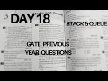 GATE 2026 DS Stack and Queue PYQ s Day 18