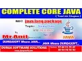 Core Java - java lang package