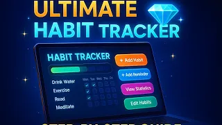 Build a Habit Tracker App with HTML CSS JavaScript Step-by-Step Tutorial