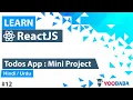 ReactJS Todos App Project Tutorial in Hindi Urdu