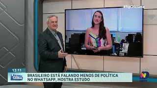 Pesquisa revela queda nas discussões sobre política em aplicativos de mensagem