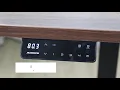 How to set Maidesite electric standing desk s smart touch panel